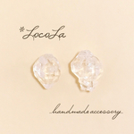 かすみ草×鉱石★ジェンマシリーズ★ピアス★イヤリング