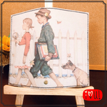 【送料無料】革にプリント!バイブルサイズ本革システム手帳☆メモリフィル100枚付