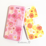 《手帳型》お花畑のiPhoneケース❀✿