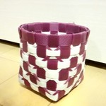 ★PPバンド★ミニかご★プラかご★紫