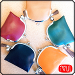 【送料無料】セール品!本革がま口☆今なら首かけストラップ付!コインケース!