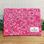 移動ポケット ピンク バンダナ柄