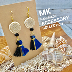 2色タッセル&ゴールド♡エスニックピアスorイヤリングor樹脂