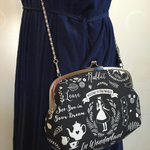 送料込*親子がま口 ポシェット 《アリス》