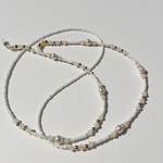 ホワイト×ゴールド【グラスコード/眼鏡チェーン】