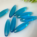 ウォーターブルー クリア アクリルビーズ大ぶり(8個)40mm A002 『Twist+zeroツイスト+ゼロ』