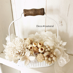 ホワイトブリキトレーのnaturalアレンジ*