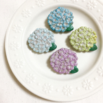 紫陽花のブローチ