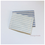 【ラスト1点!】ボーダーのガーゼマスクfor kids ライトブルー&ブルー