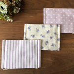 【送料無料】大きめマスク3枚セット*パープル系