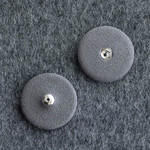 【スウェードクルミスナップボタン(縫い付けタイプ)】#BT195 25mm C/#03グレー ***5個セット***