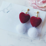 フワモコ ベロア シリーズ イヤリング