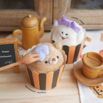 クマフィン(紫芋クリーム)