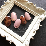 カメオベージュ*シンプルべっ甲