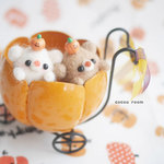 カボチャ馬車のくまたち