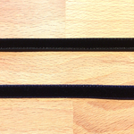 ベルベットリボン日本製(MOKUBA)木馬 8mm幅 両面 黒 濃紺 各1m 【2m】