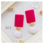 ♢大ぶりヴィンテージピンクピアス/イヤリング♢