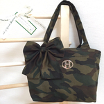 NoaHsarK☆迷彩柄☆トートバッグ600カーキ