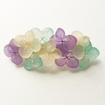 紫陽花のバレッタ*バイオレットブルー*