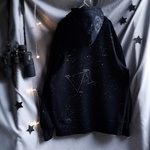 手描き 天文少年少女のパーカー men's