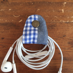 コードホルダー『ブルーギンガムチェック×ダンガリー 』