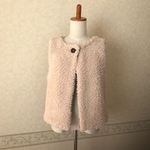 【Half price!!】ふわふわプードルファーベスト