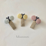 【レース糸】使い方いろいろ♡ミニちょうちょのヘアクリップ 全3色