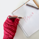 ななめミトン-赤-