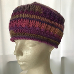 和ちゃん手編み帽子『お花畑模様のベレー帽』(秋・冬用)