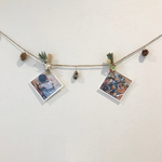 ナチュラルフラワーのガーランドクリップ(2個セット)