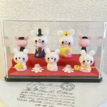 ウサギ♡ひな人形2段飾り♡