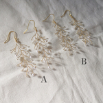 【再販】かすみ草ピアス(真鍮ワイヤー)