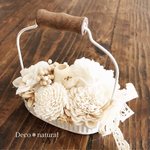 ホワイトブリキトレーのnaturalアレンジ*