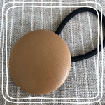 シンプルなフェイク レザー ヘアゴム②ベージュ