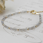 #500B★マイクロカット★ラブラドライトのブレスレット