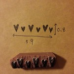 消しゴムはんこ☆ハート