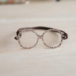 ひょう柄めがねS