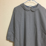 丸襟 ロングワンピース