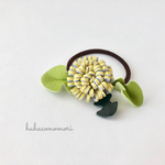 レザー♡タンポポのヘアゴム