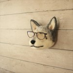 めがね掛け犬(壁掛け) ぎん