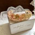 紫陽花ボタニカルバングル/クリアレトロ