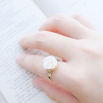 フランスアンティークボタンのリング