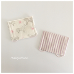 おしゃれなキッズマスク・2枚セット ピンクお馬&ストライプ