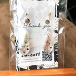 クリアかすみ草蕾入 ピアス/イヤリング