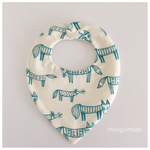 北欧風デザイン*ふわふわベビースタイ・ラーベン柄