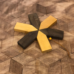 ☆オリジナル☆アスタリスク鍋敷き☆キャンプ☆アウトドア