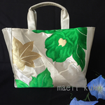 爽やか帯のトートバッグ