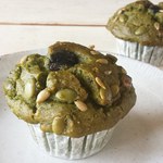 大きなマフィン《抹茶と黒豆》2個☆米粉&大豆粉グルテンフリー