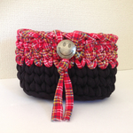 【再販】✴︎New✴︎smile☺︎check×black pouch