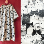 ◆期間限定セール¥1,000引き!!◆にゃんこワンピース 白黒 (猫)